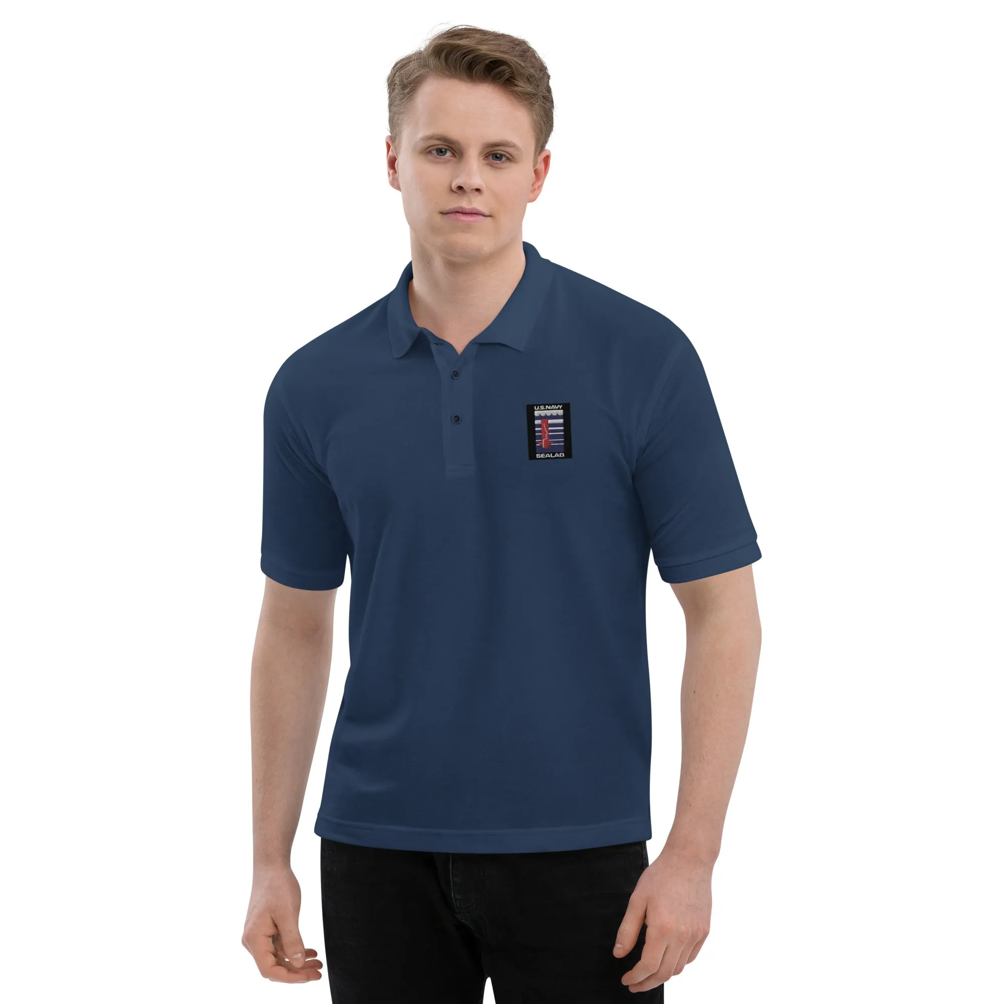 002 - SEALAB Men's Premium Polo