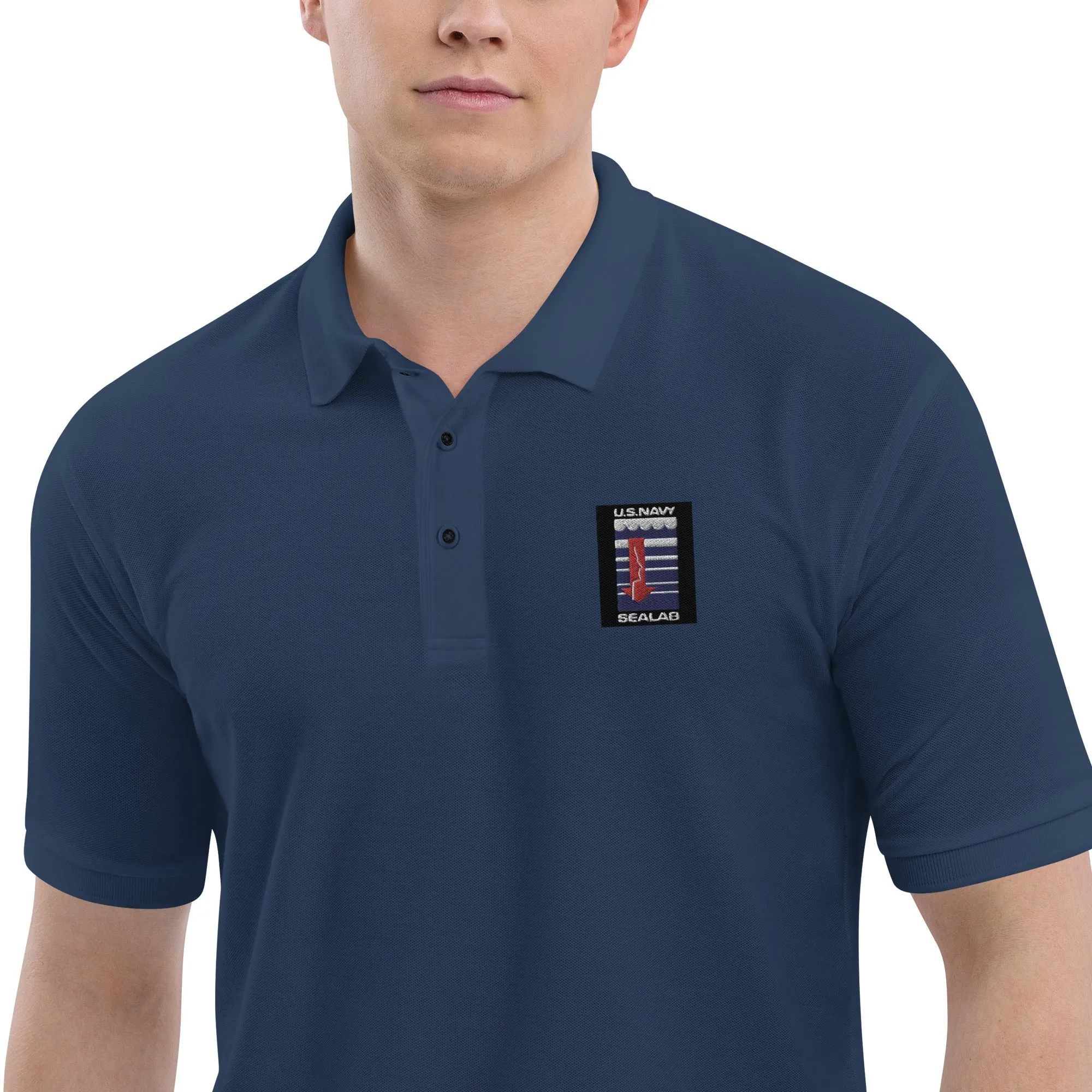 002 - SEALAB Men's Premium Polo