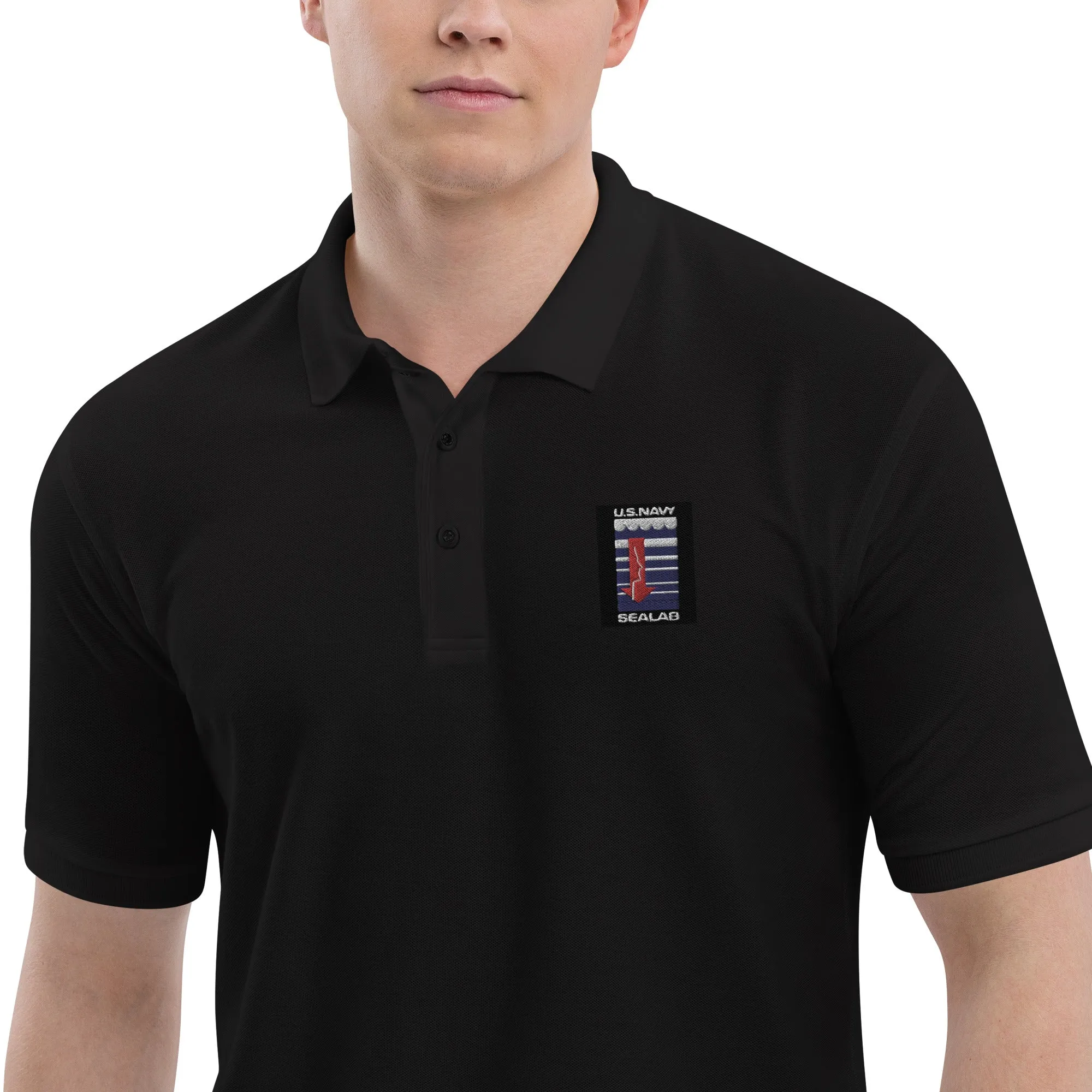 002 - SEALAB Men's Premium Polo