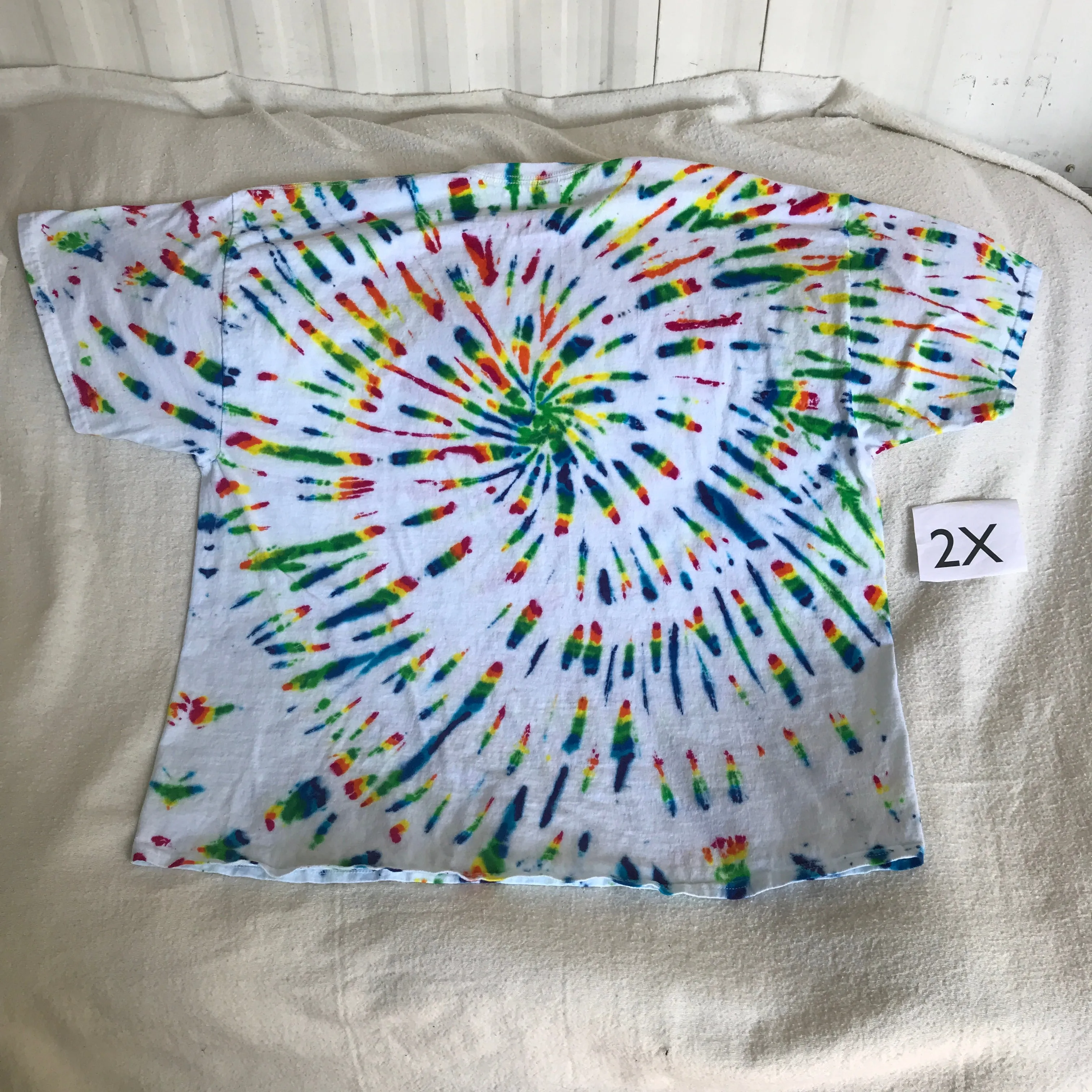 2X Crystal Rainbows Spiral Tie-Dye tee #28