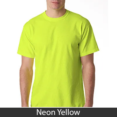 Alpha Gamma Delta Neon Peace Sign Printed Tee - Gildan 500 - CAD