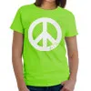 Alpha Gamma Delta Neon Peace Sign Printed Tee - Gildan 500 - CAD
