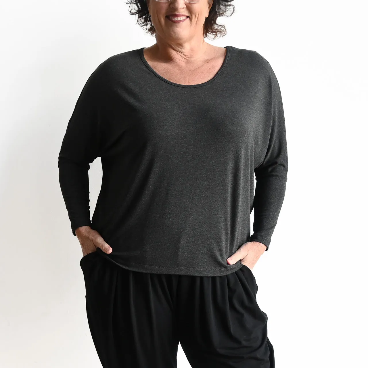 Bamboo Batwing Tee - Long Sleeve