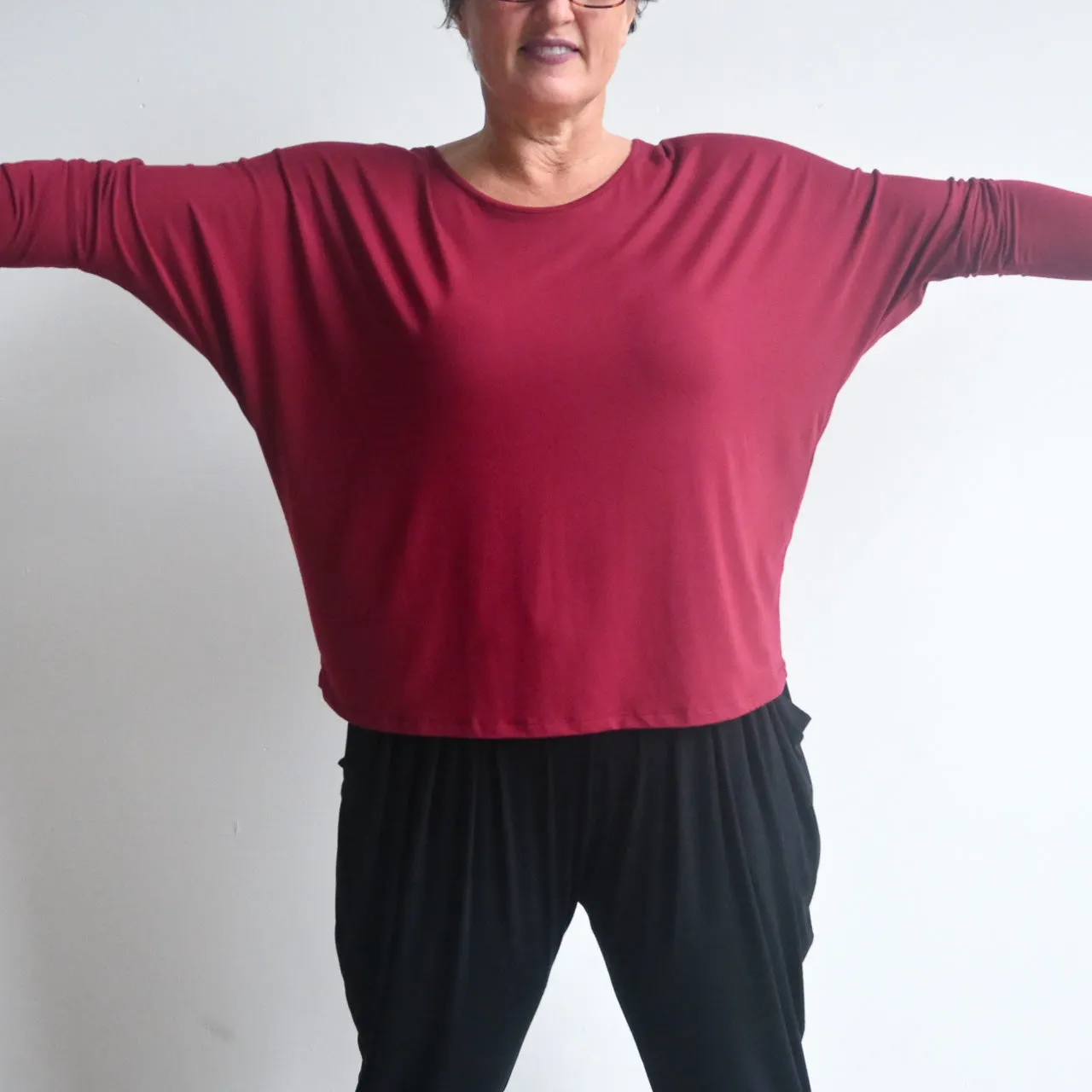 Bamboo Batwing Tee - Long Sleeve