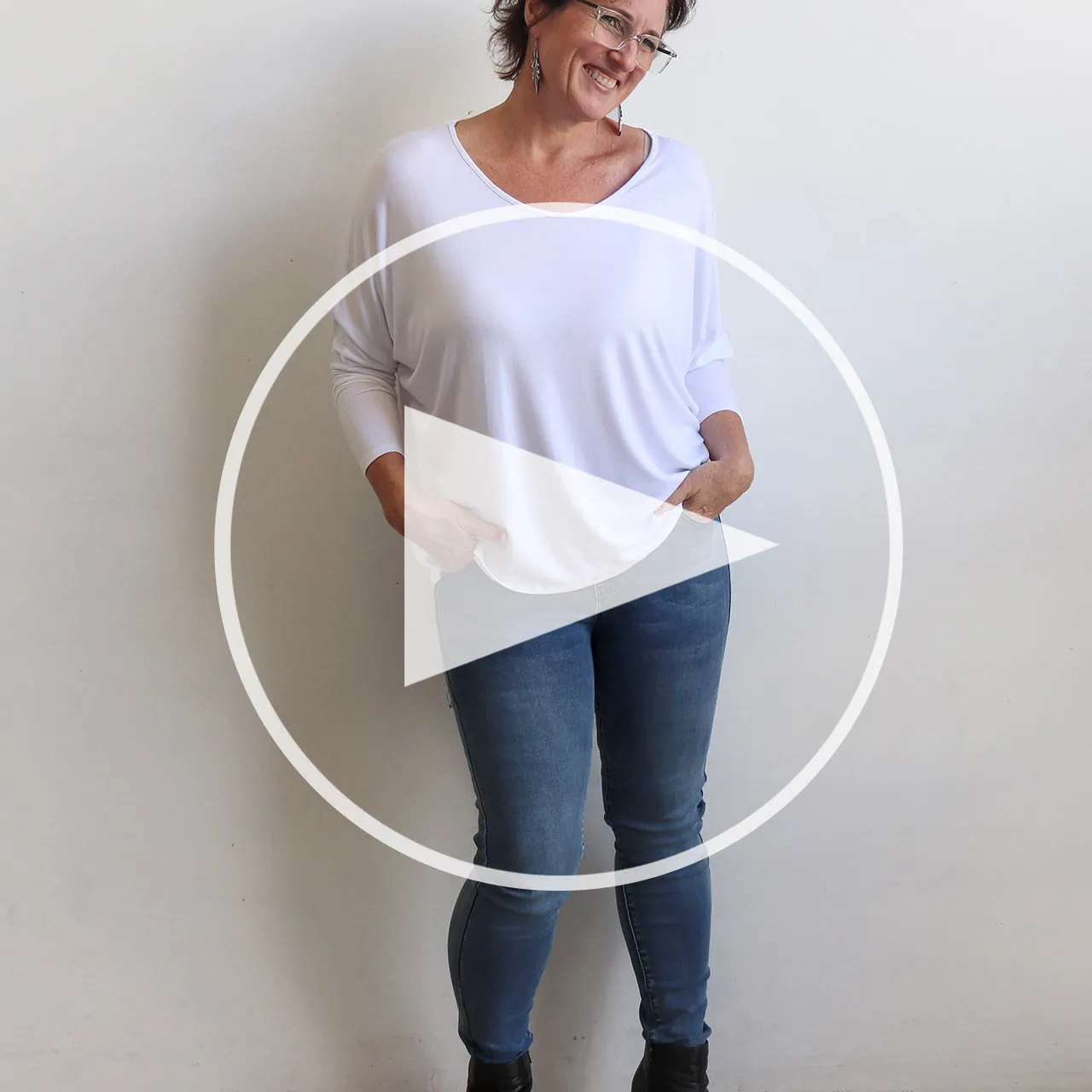 Bamboo Batwing Tee - Long Sleeve