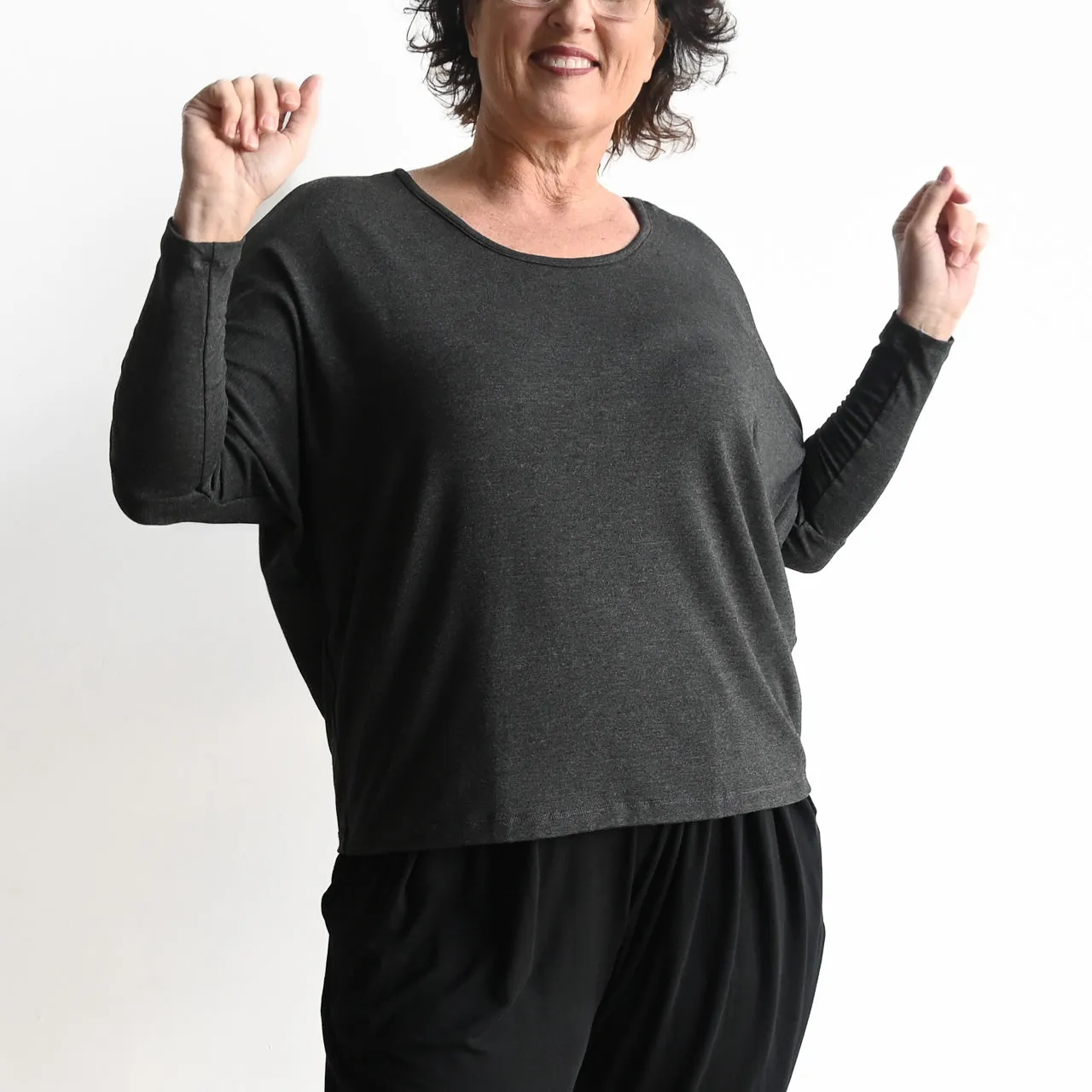 Bamboo Batwing Tee - Long Sleeve