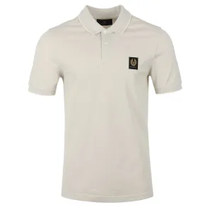 Belstaff Tipped Short Sleeve Polo Shirt in Moonbeam