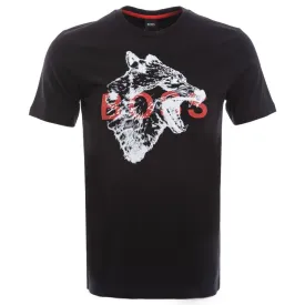 BOSS Tdraw T-Shirt in Black Wolf