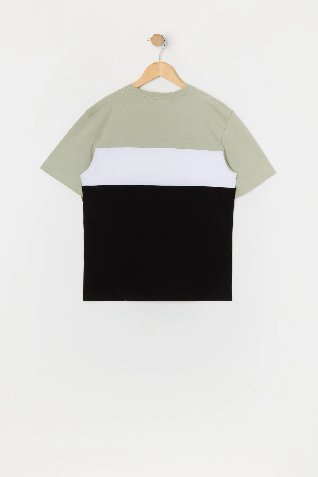Boys Striped Colourblock T-Shirt