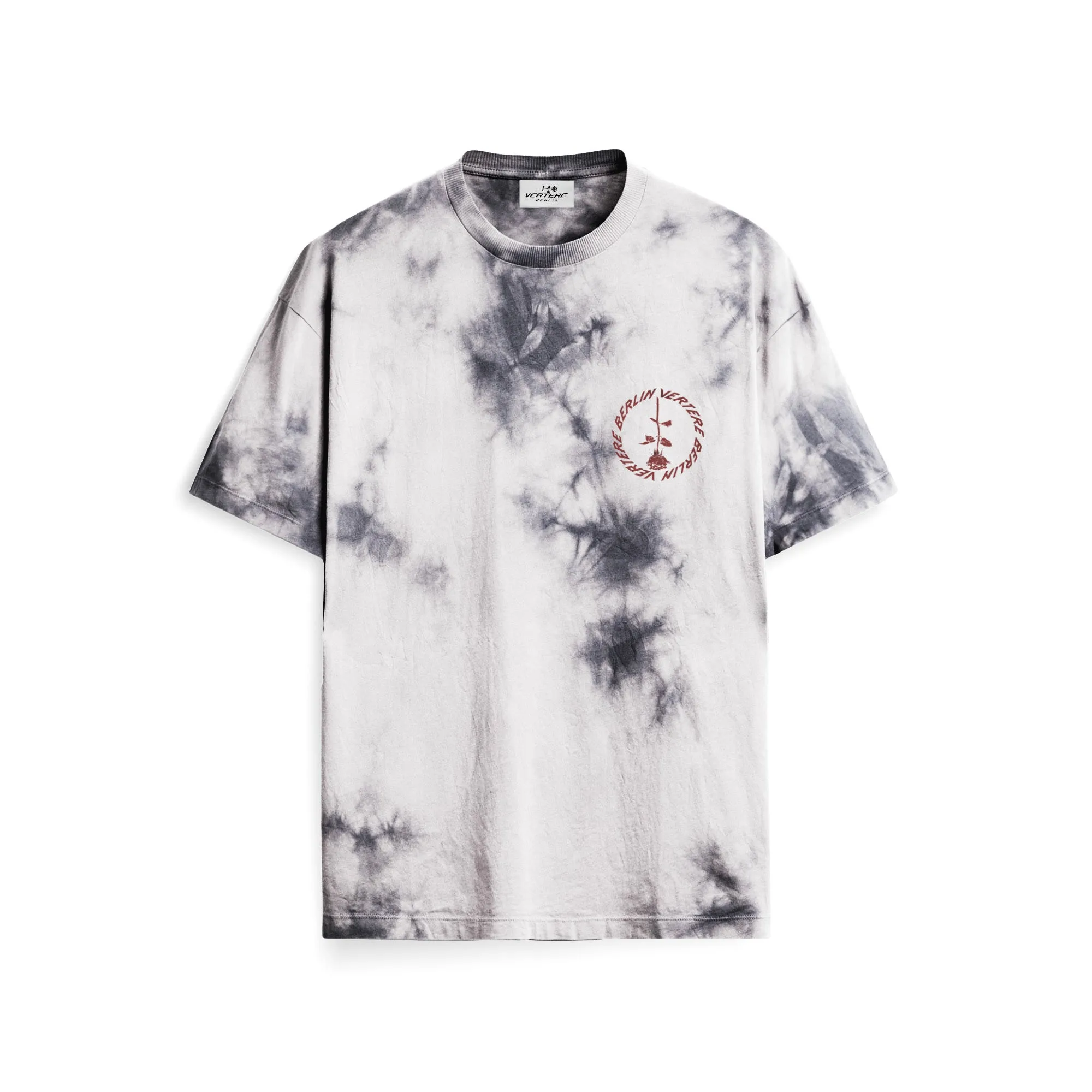 CIRCLE LOGO  T-SHIRT - GREY TIE DYE