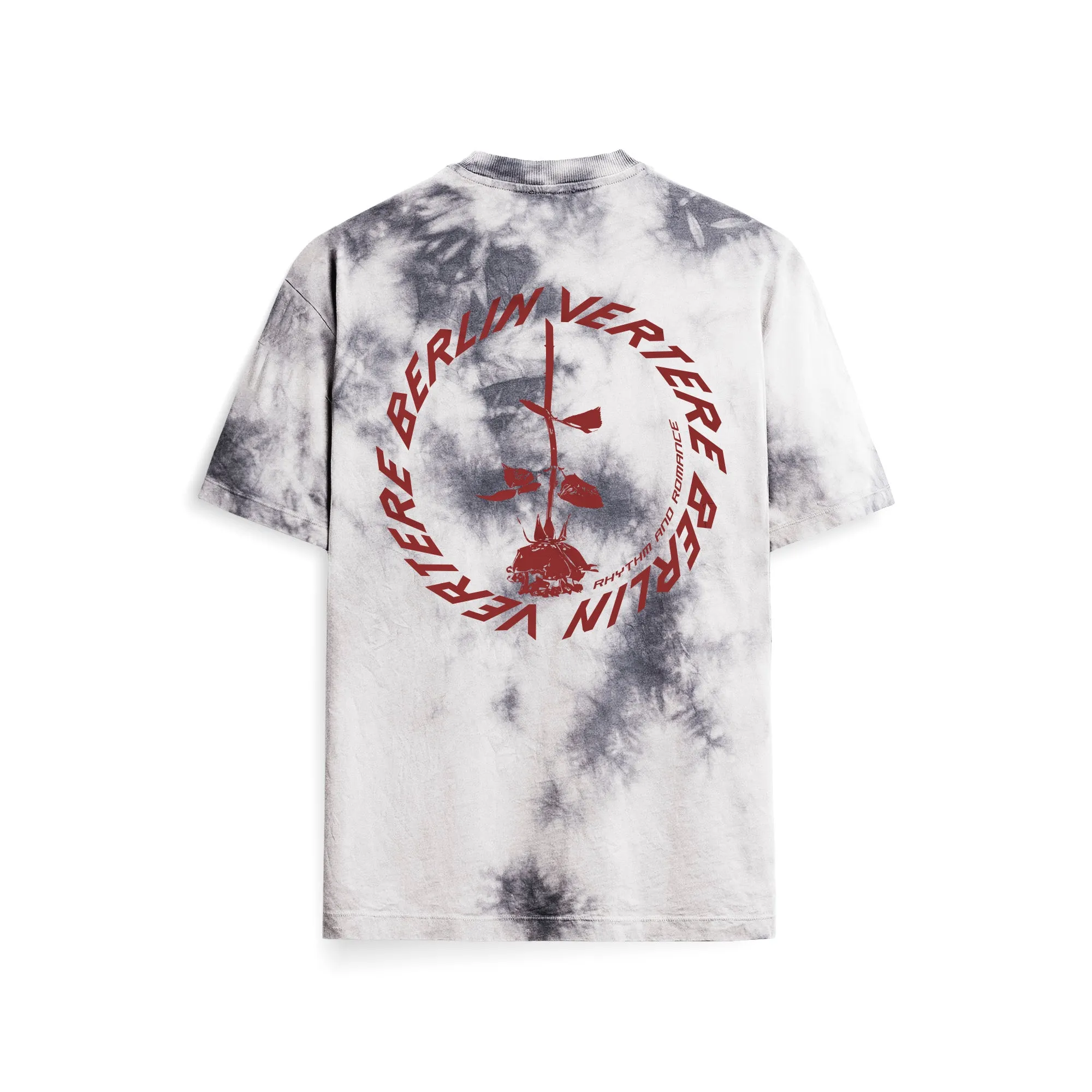 CIRCLE LOGO  T-SHIRT - GREY TIE DYE