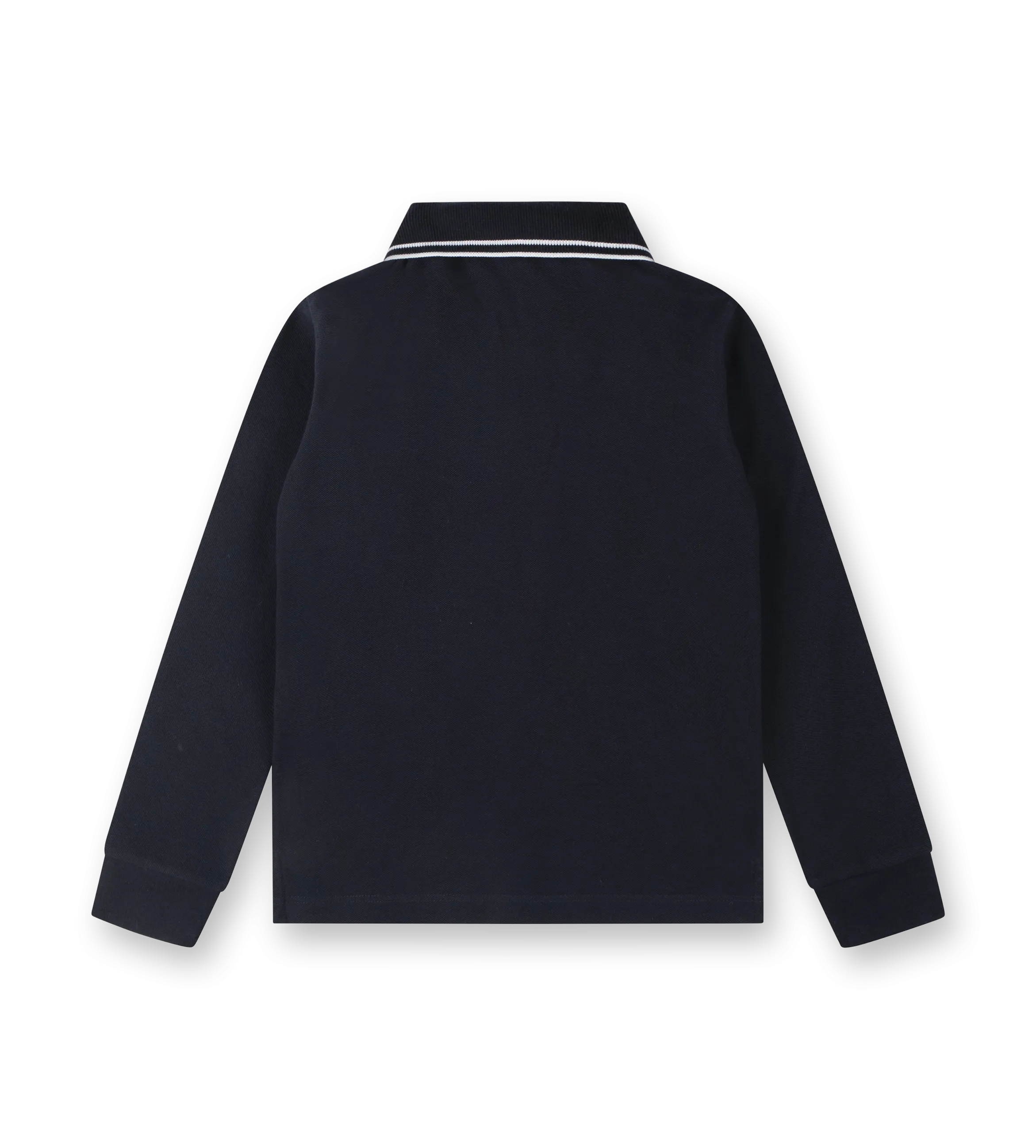 Compass-Patch Polo Shirt Navy