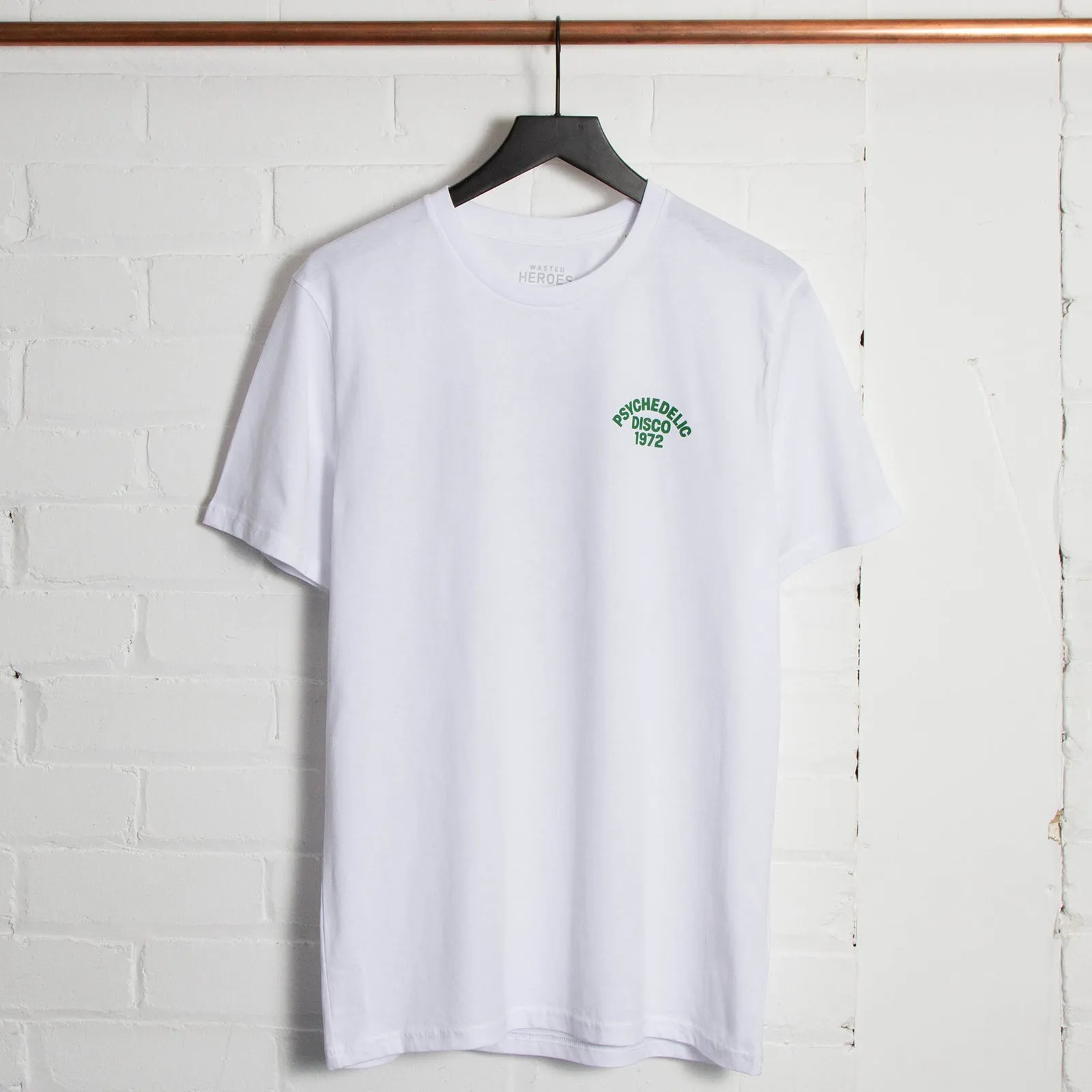 Crest 1972 Psychedelic Disco - Tshirt - White Green