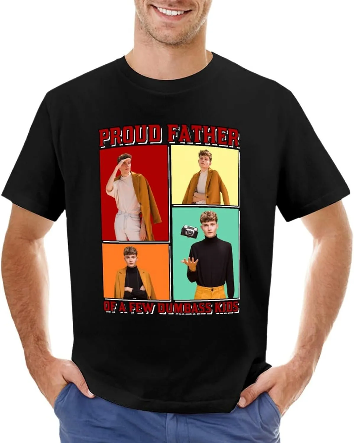 Custom Face T Shirt for Men Design Your Own Personalized Photo Tee Shirt with Face on Them Customized Gifts for Dad