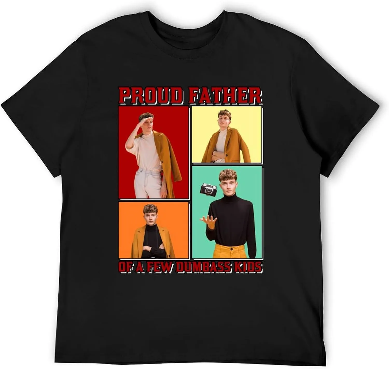 Custom Face T Shirt for Men Design Your Own Personalized Photo Tee Shirt with Face on Them Customized Gifts for Dad