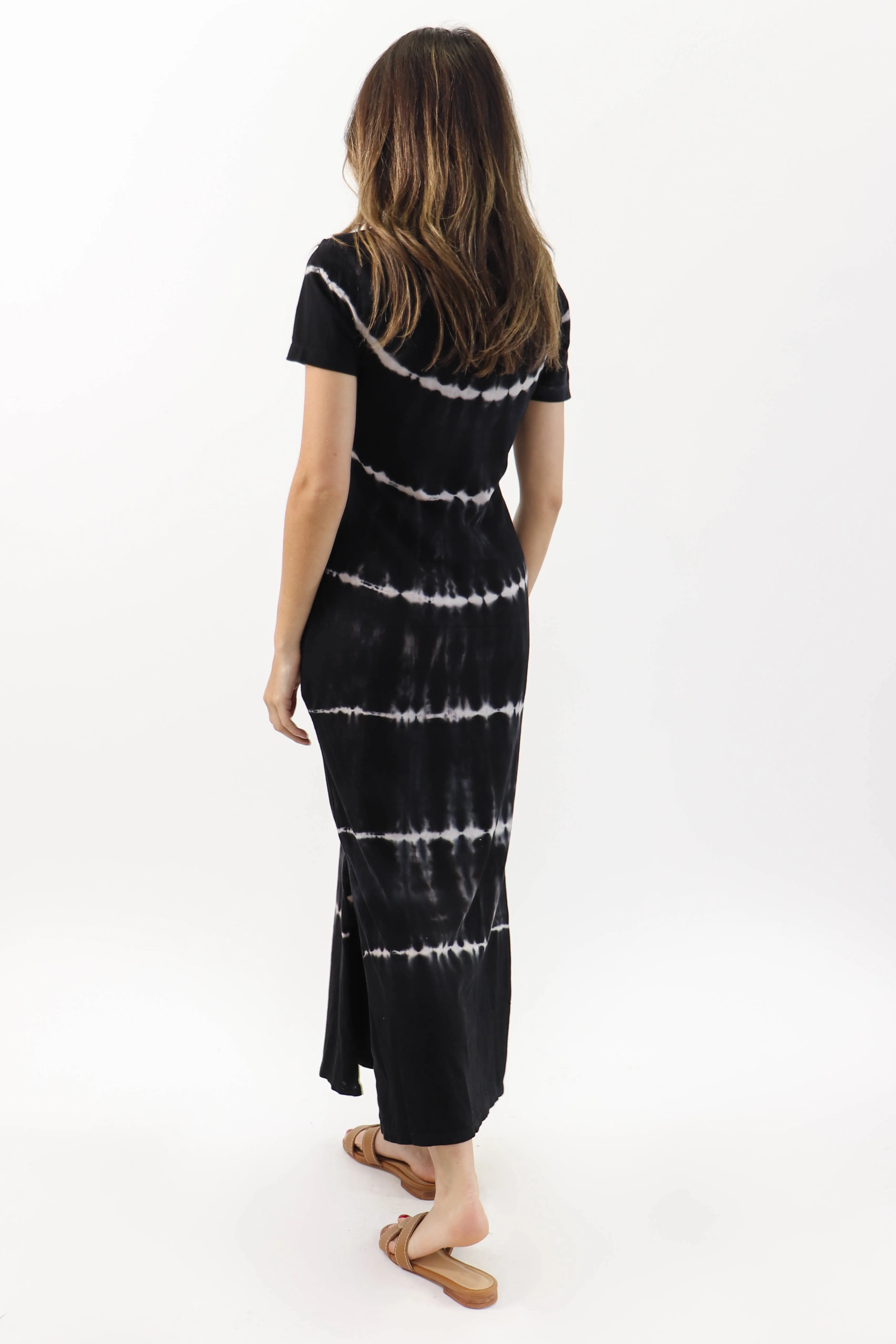 Dark Tie Dye T-Shirt Dress