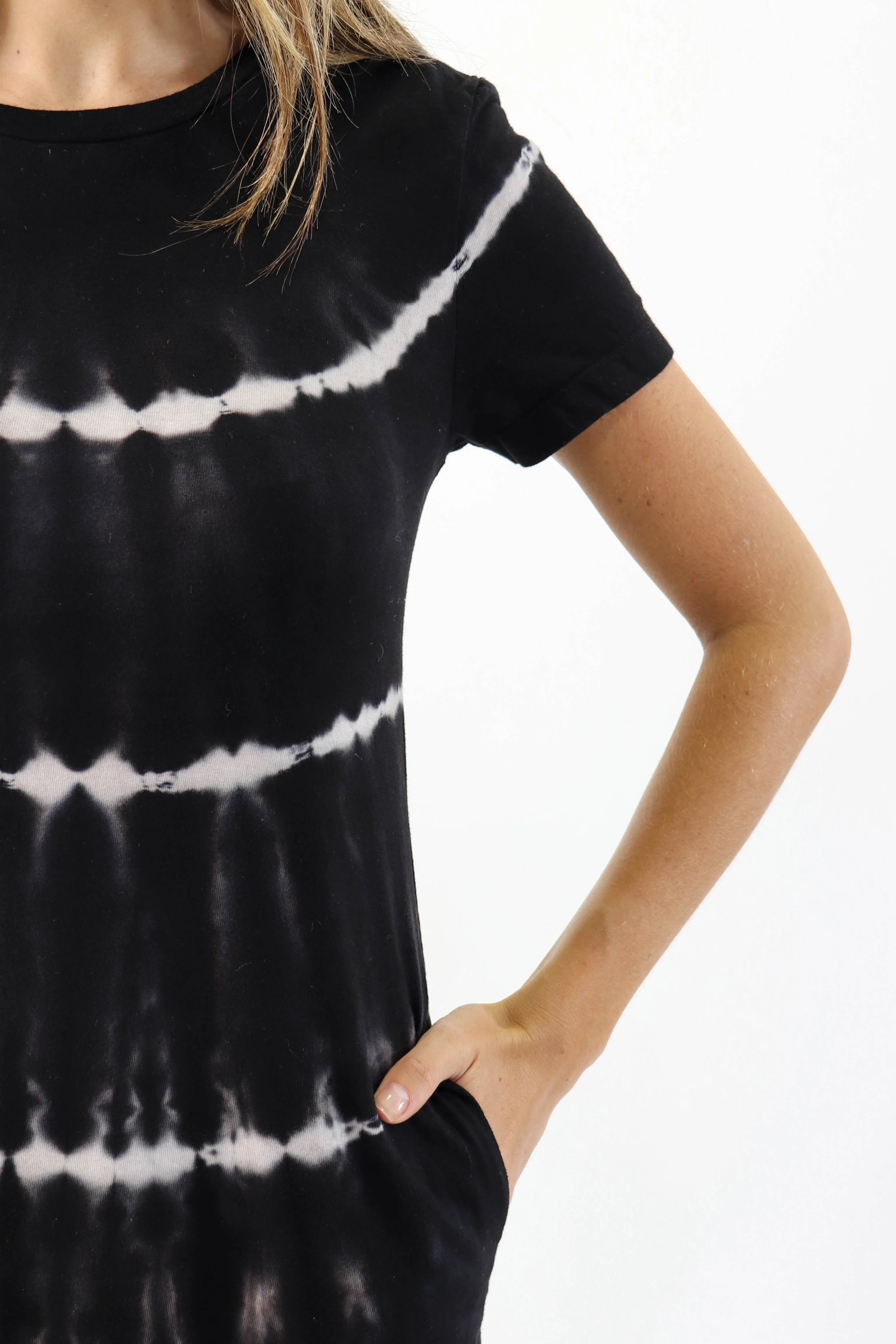 Dark Tie Dye T-Shirt Dress