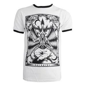 Darkside - BAPHOMET - Men's Black Ringer T-Shirt - White