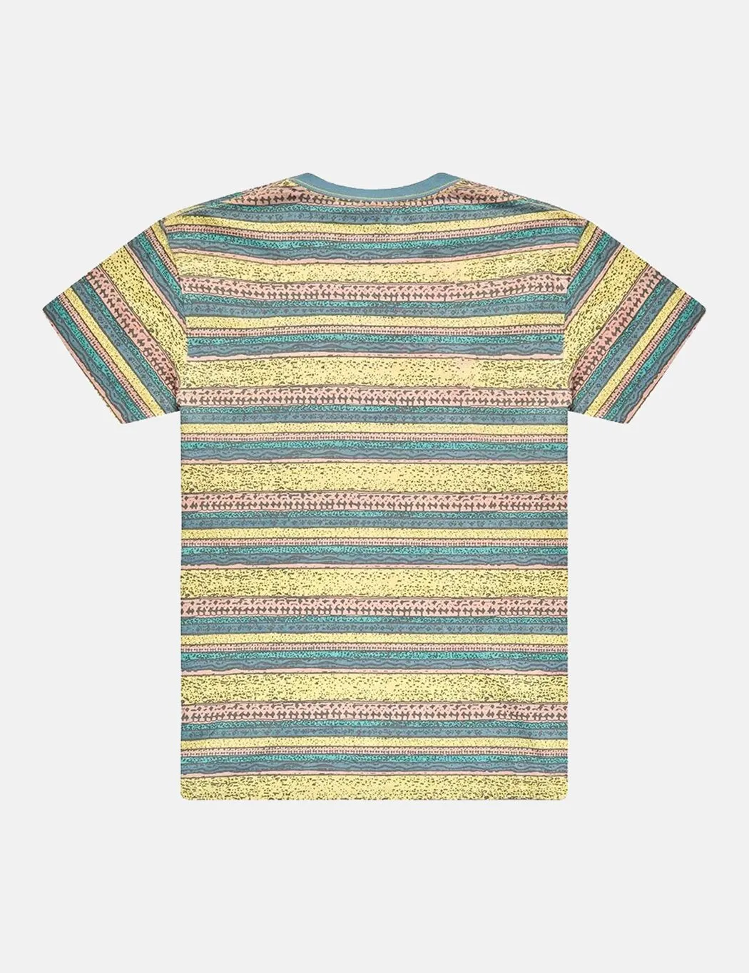 Deus Ex Machina Sunrise T-Shirt (Stripe) - Lemon Combo