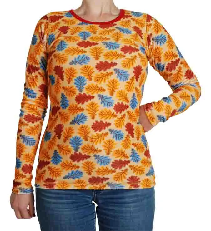 DUNS Long Sleeved T-shirt Adult - Leaf Sahara Sun Velour