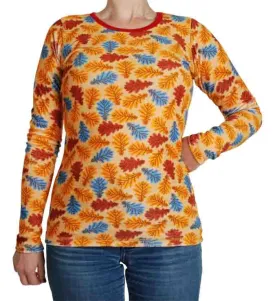 DUNS Long Sleeved T-shirt Adult - Leaf Sahara Sun Velour