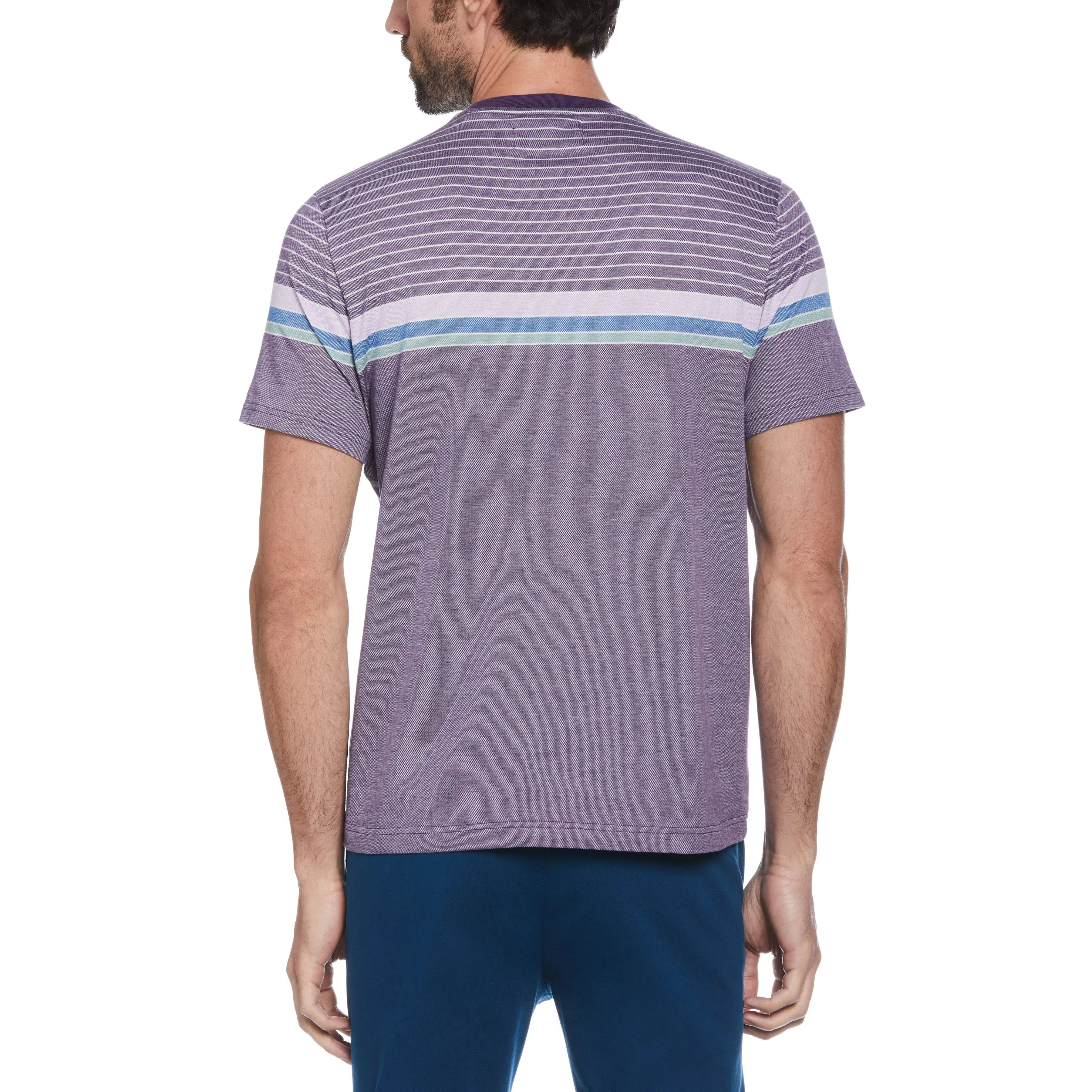 Engineered Stripe Pique Tee
