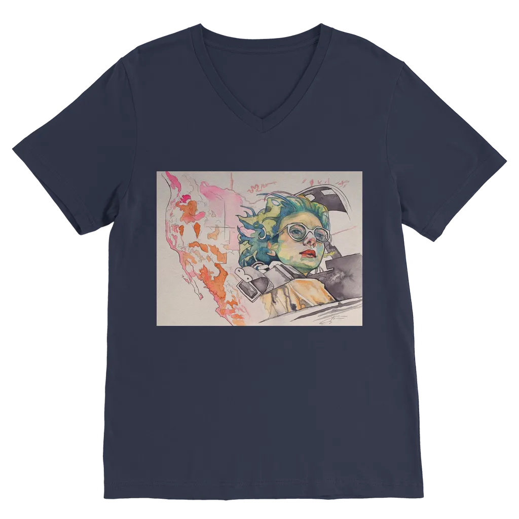Explore Premium V-Neck T-Shirt