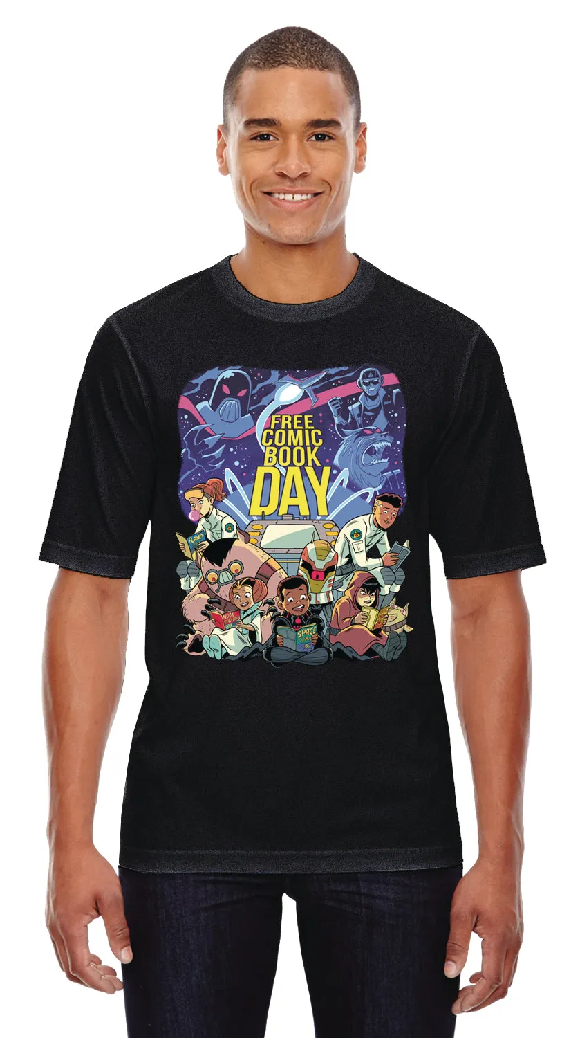FCBD 2019 Commemorative Artist Charm Black T-Shirt XXL