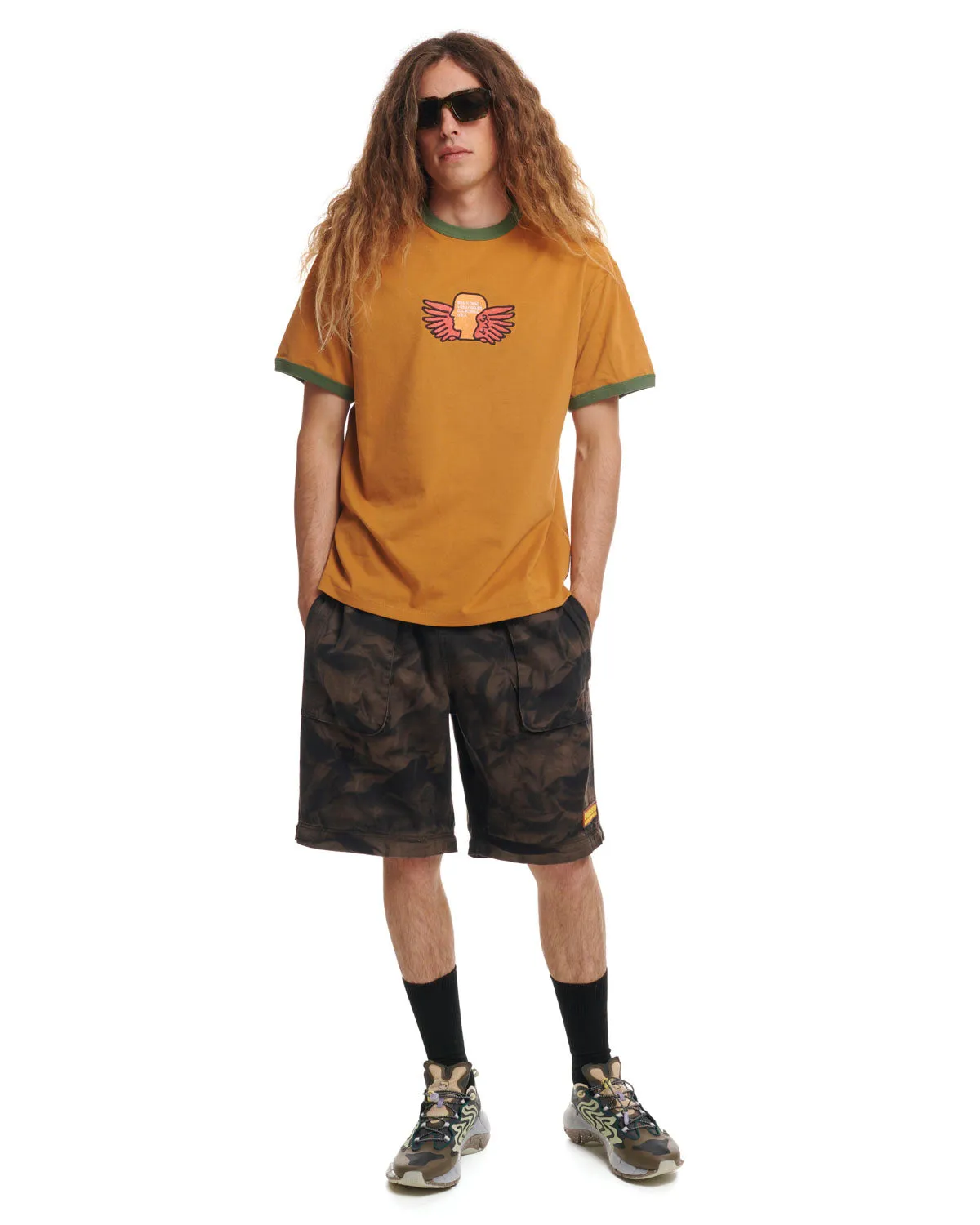 Flyers Ringer T-Shirt - Light Brown