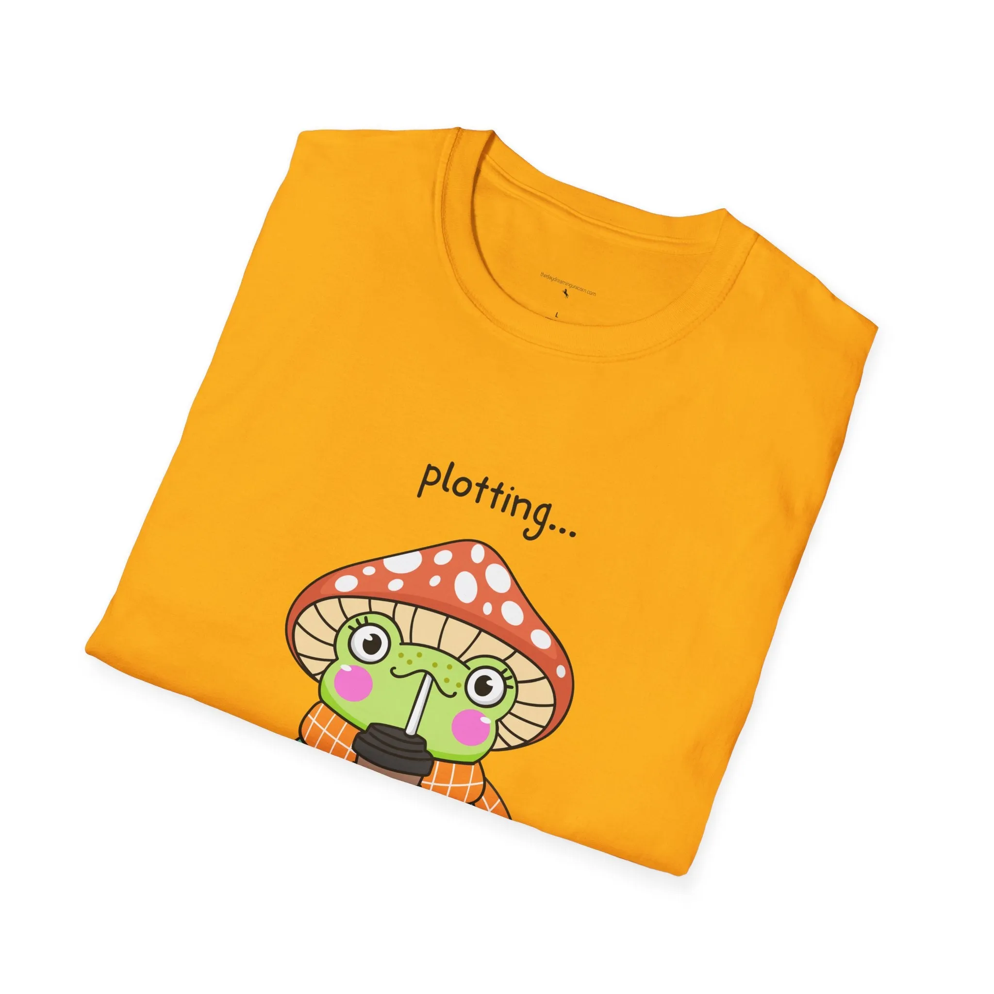 Frog with coffee Unisex Softstyle T-Shirt
