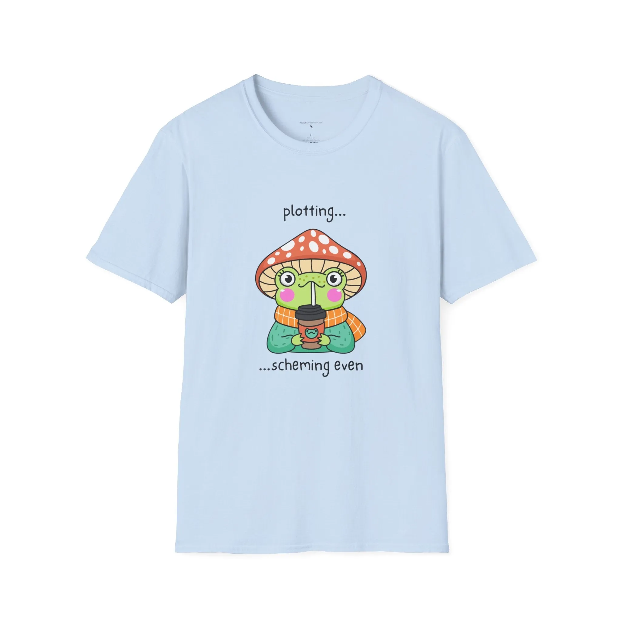 Frog with coffee Unisex Softstyle T-Shirt