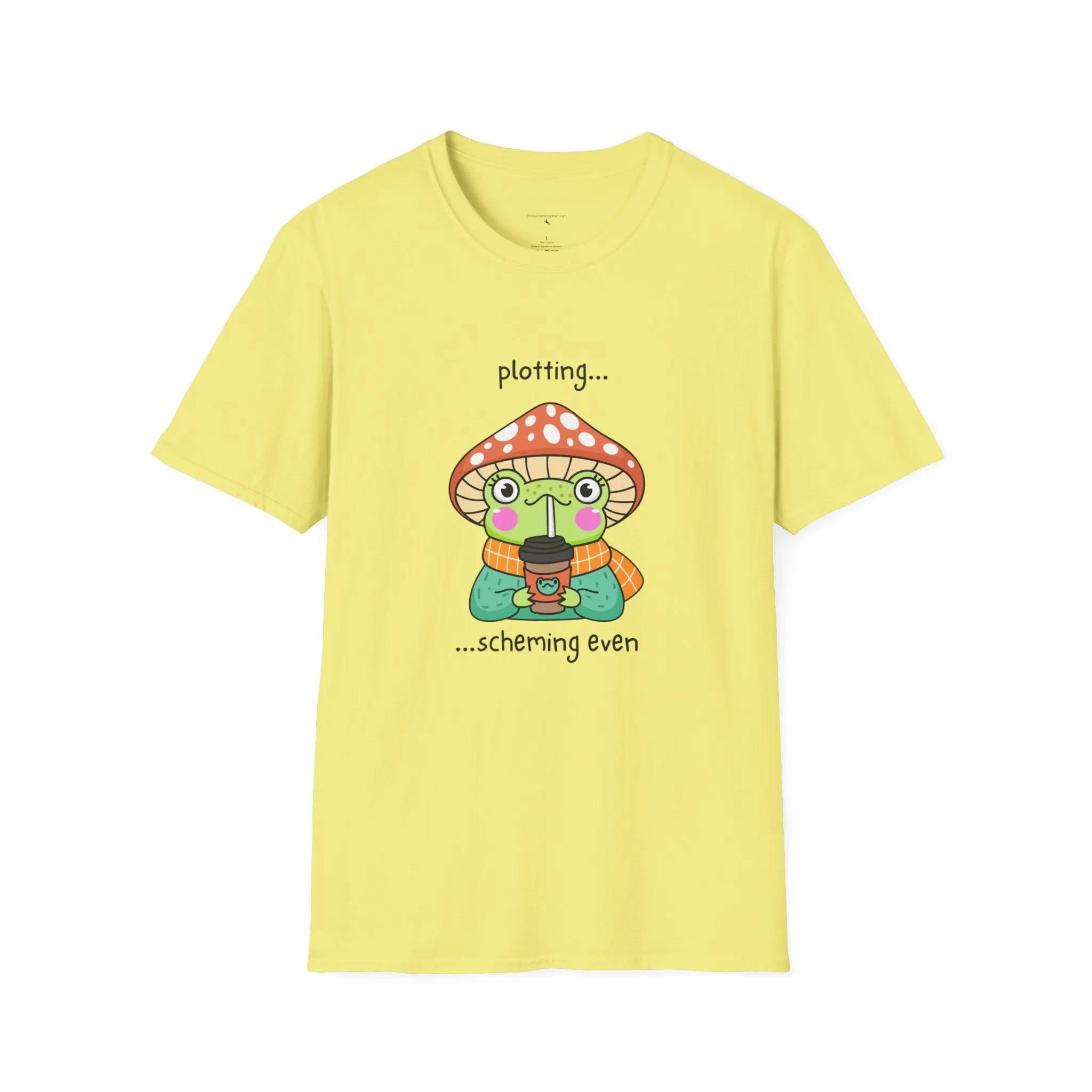 Frog with coffee Unisex Softstyle T-Shirt