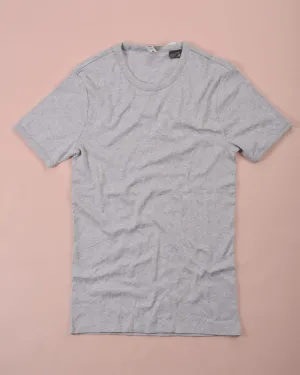 G STAR RAW Solid Crew-Neck T-shirt Embroidery logo Grey