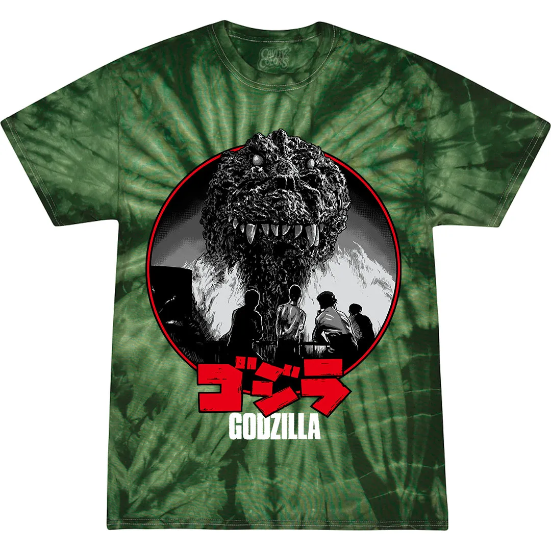 GODZILLA: TV TOWER - TIE-DYE T-SHIRT (TIE DYE)