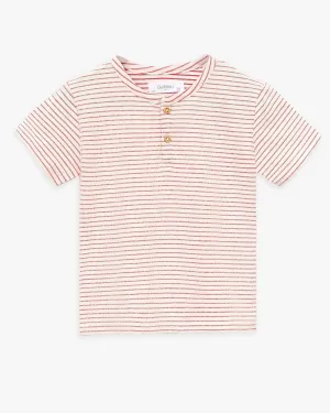 Henley Striped T-Shirt