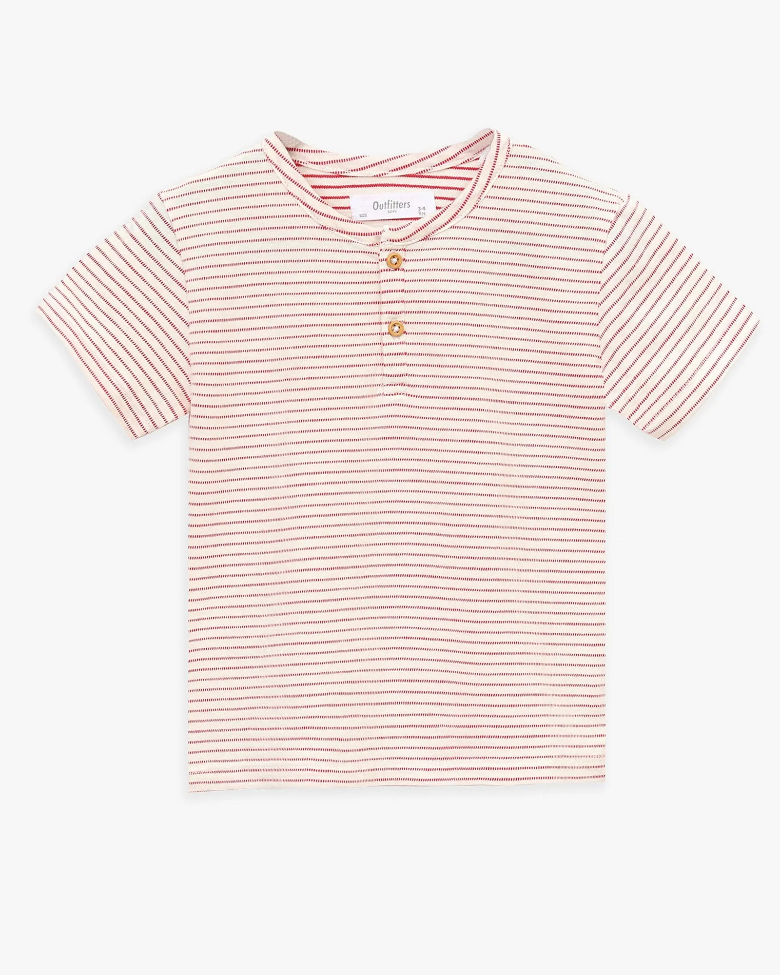 Henley Striped T-Shirt