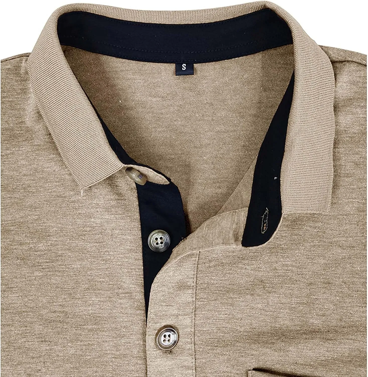JJHAEVDY Mens T-Shirts Short Sleeve Lapel Polo Shirts Button Solid Shirt Casual Basic Tops Summer Fashion T-Shirt with Pocket