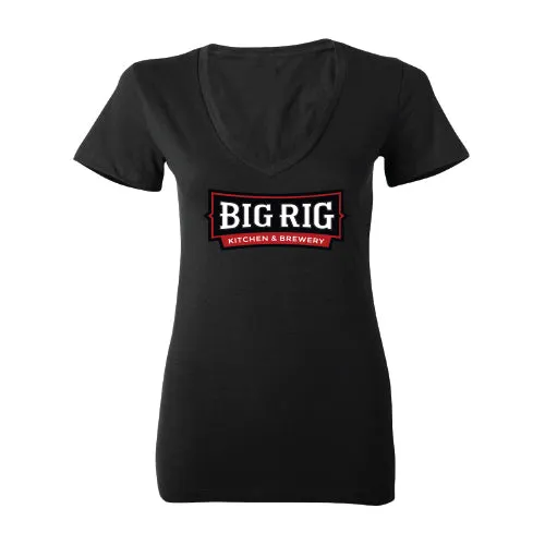 LADIES' SHORT SLEEVE V-NECK TEE (12PCS MINIMUM)