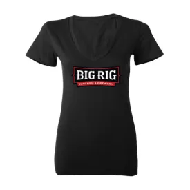 LADIES' SHORT SLEEVE V-NECK TEE (12PCS MINIMUM)