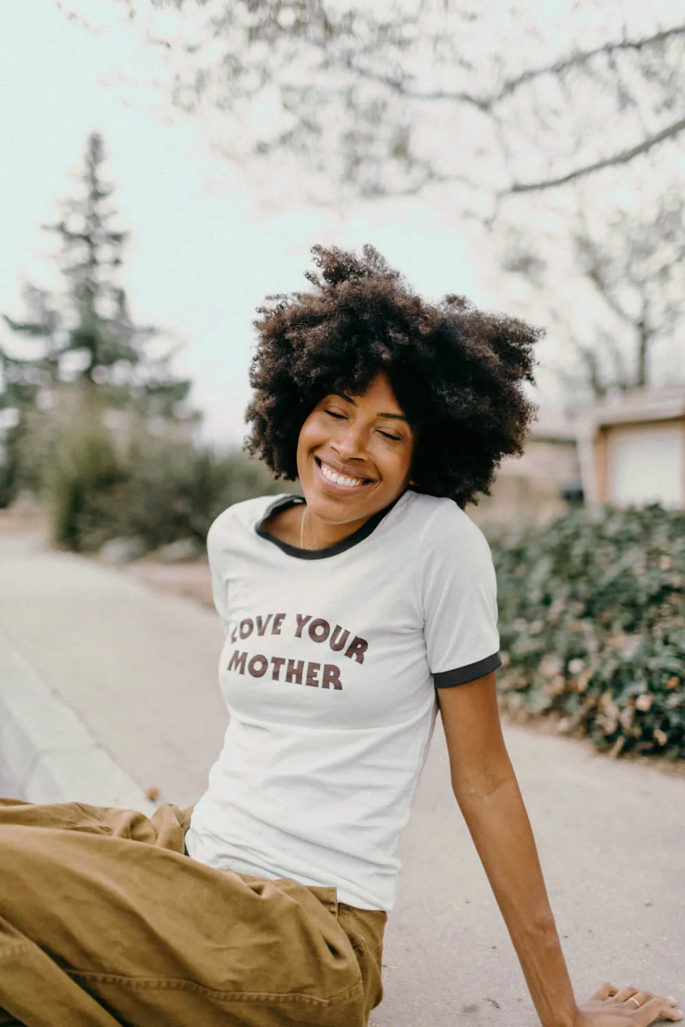 Love Your Mother Ringer Tee for Women