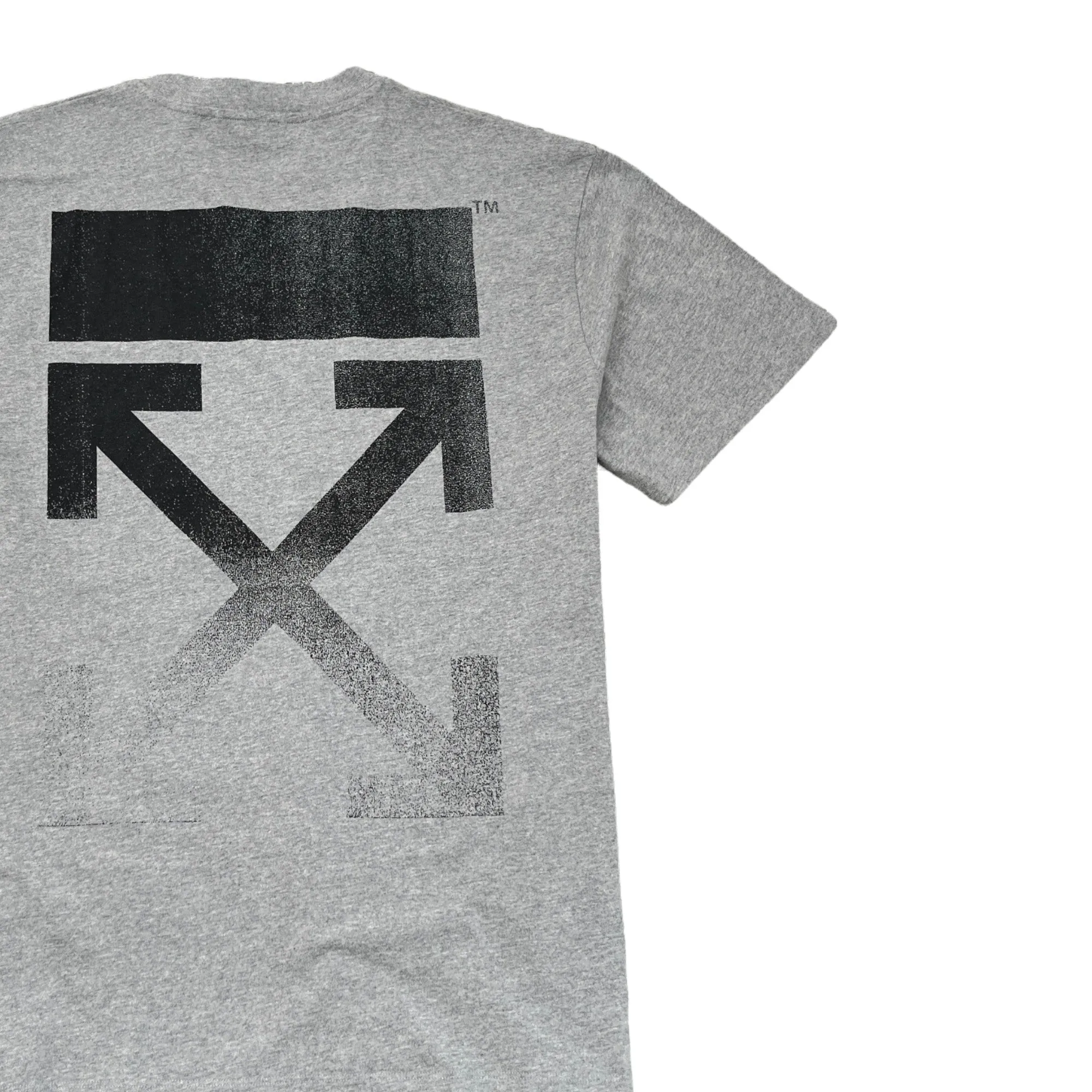 Men's Arrow Logo Long Sleeve T-Shirt Grey Size XS