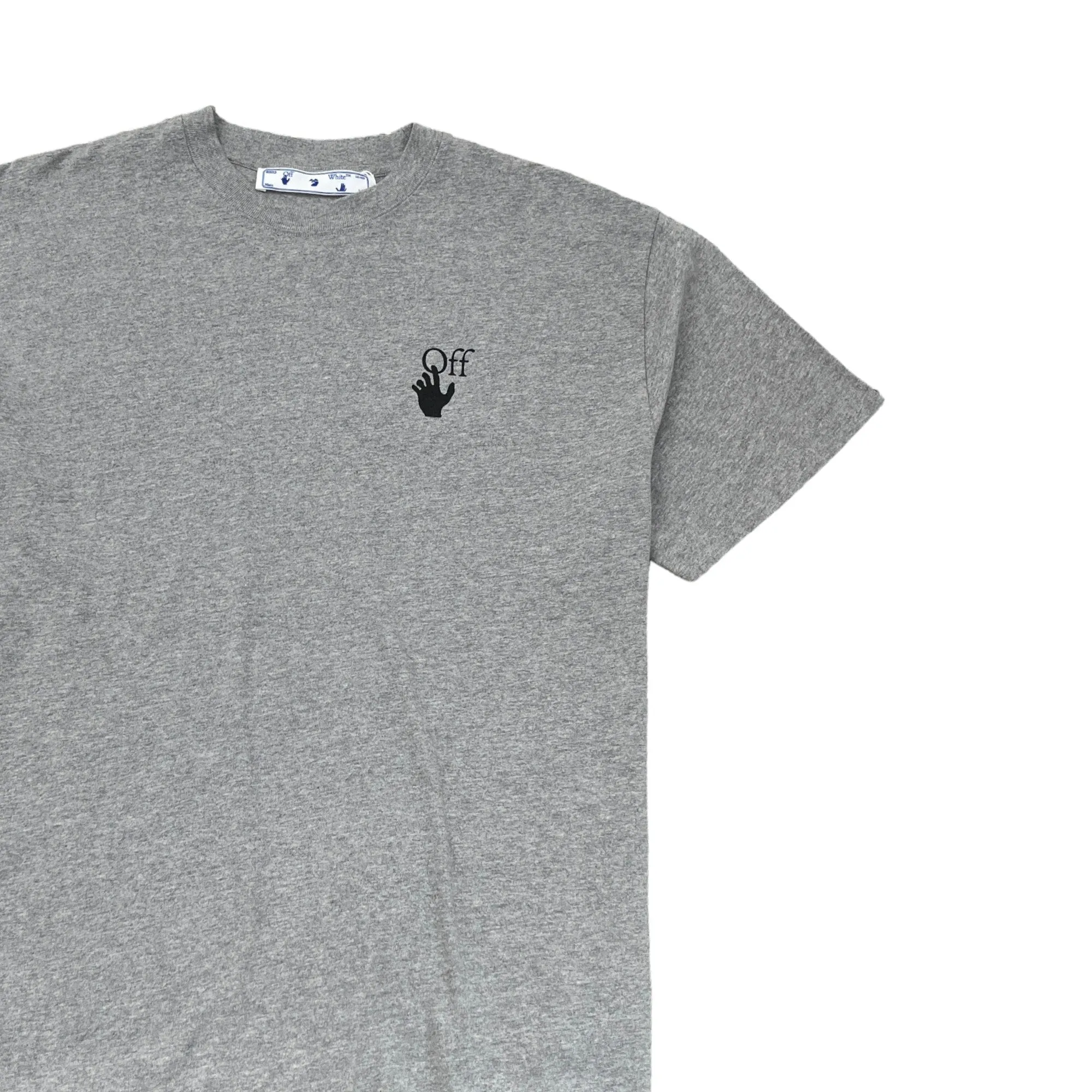 Men's Arrow Logo Long Sleeve T-Shirt Grey Size XS