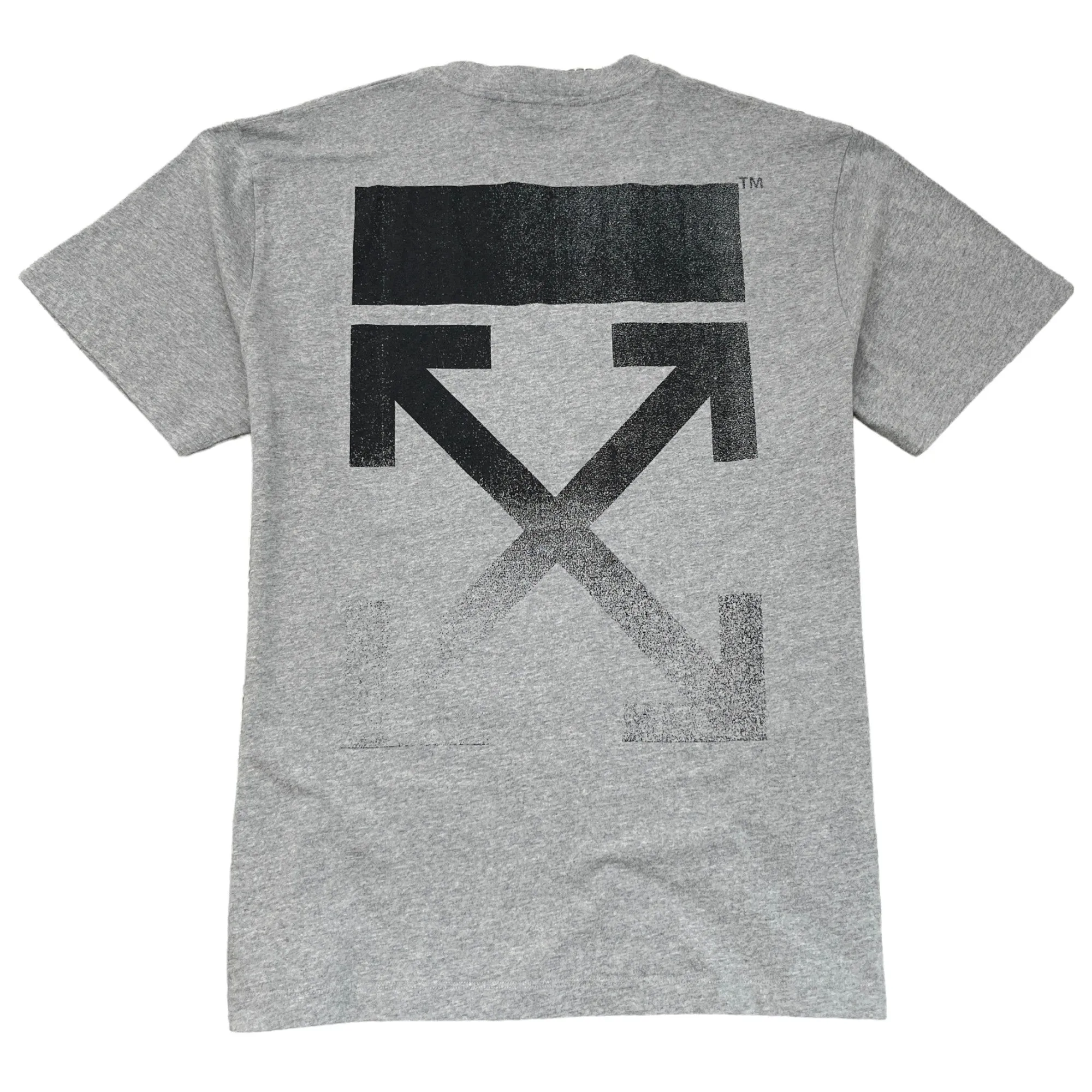 Men's Arrow Logo Long Sleeve T-Shirt Grey Size XS