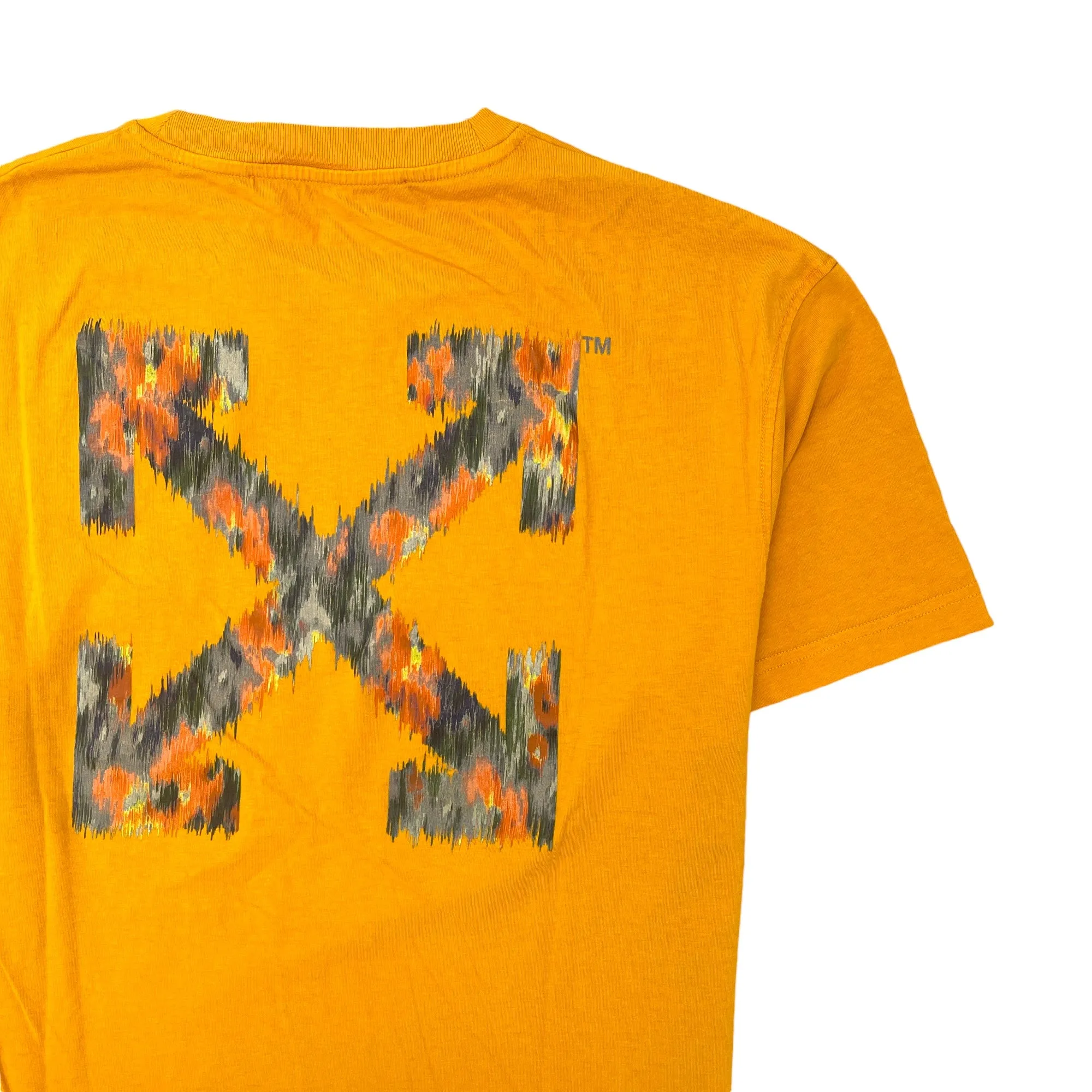 Men's Arrow Logo T-Shirt Orange Size L