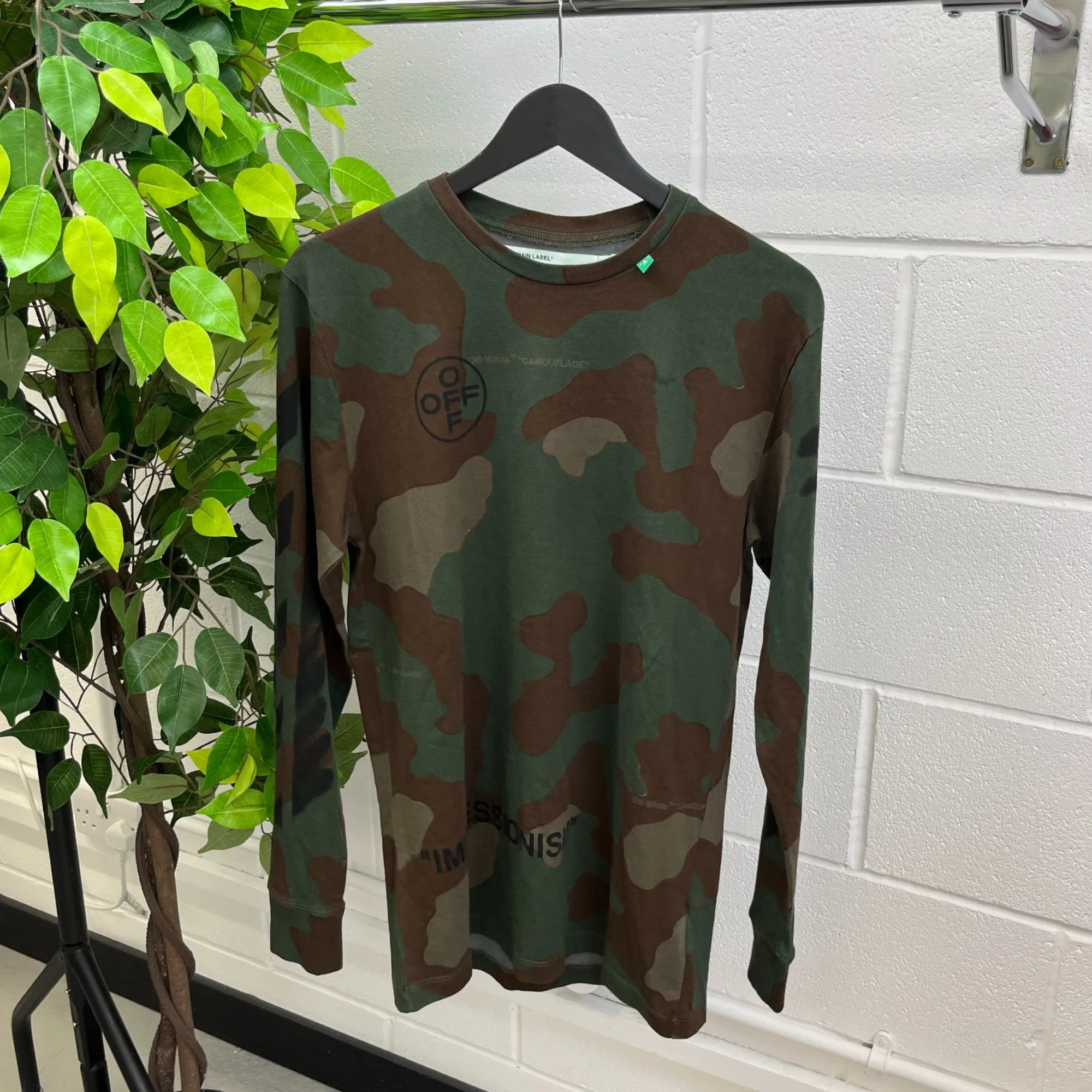 Men's Arrows Long Sleeve T-Shirt Khaki Size M