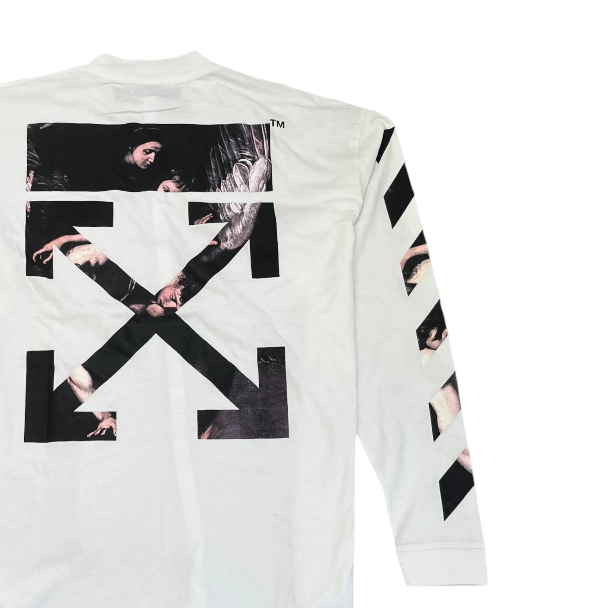 Men's Arrows Long Sleeve T-Shirt White Size M