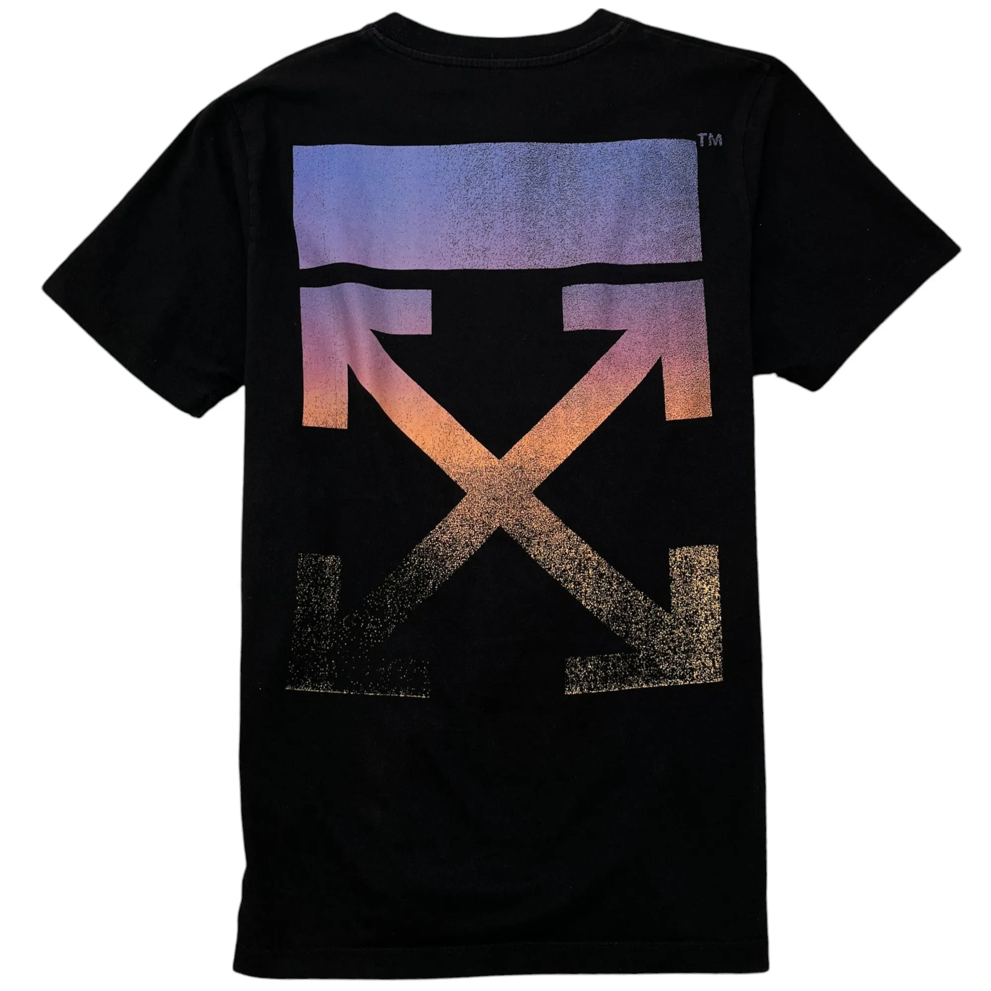 Men's Degradé Arrows Logo T-Shirt Black Size L