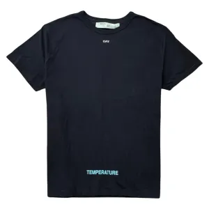 Men's Diagonal Logo T-Shirt Black Size L