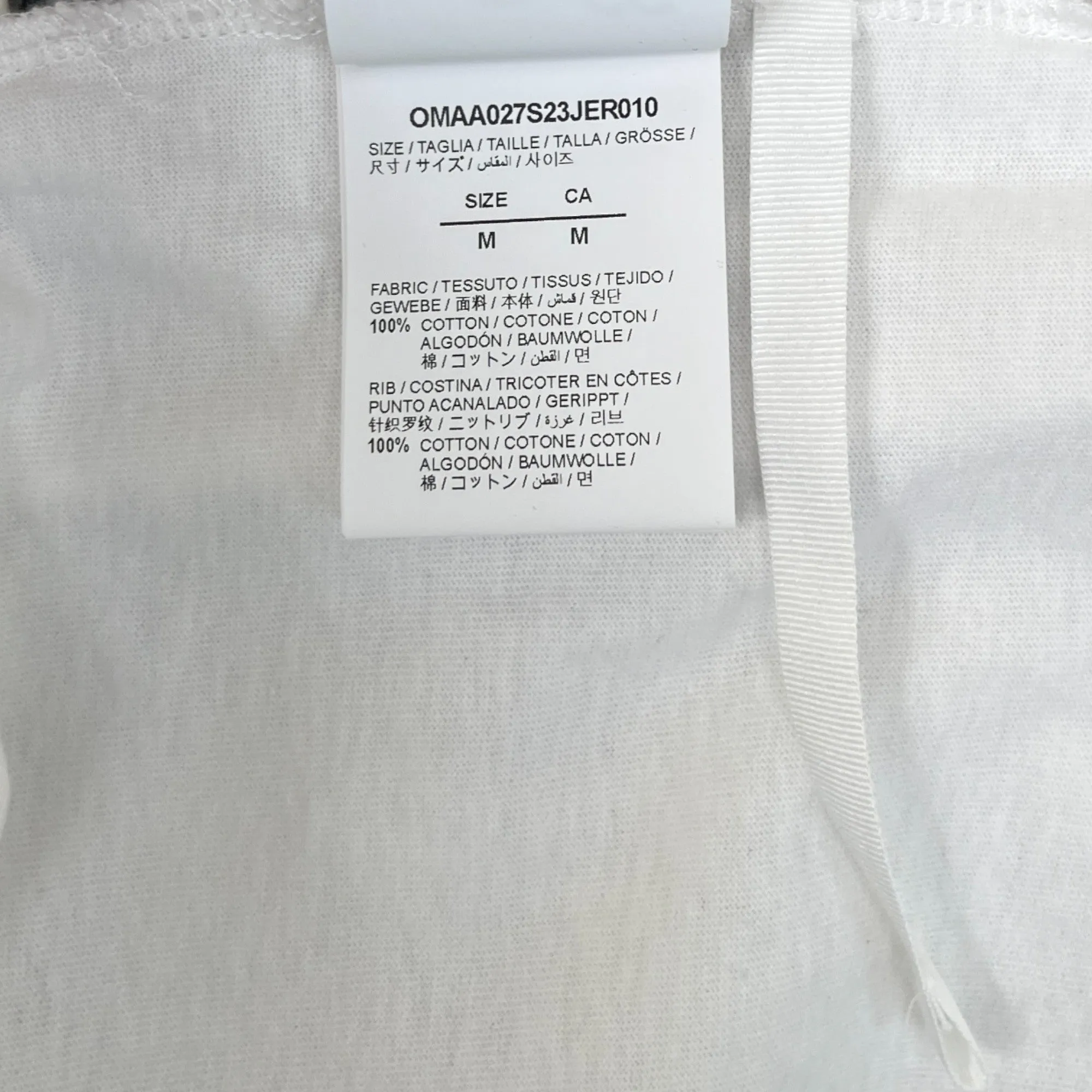 Men's Graffiti Logo T-Shirt White Size M