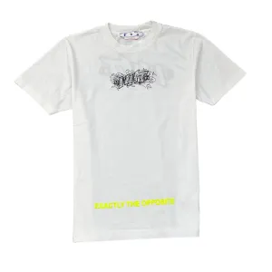 Men's Graffiti Logo T-Shirt White Size M